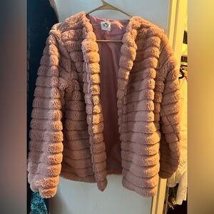Pink fur/fleece jacket